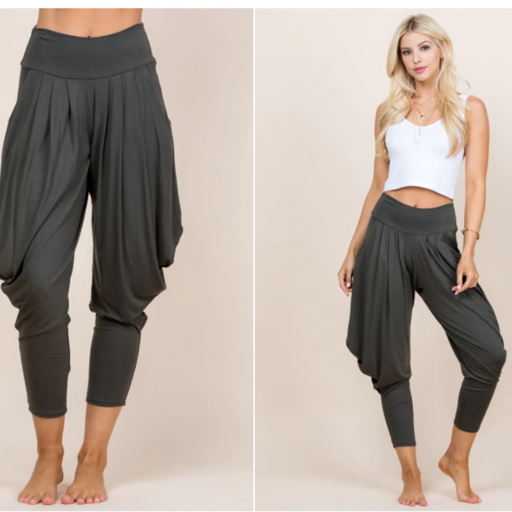Kooniez Harem Pants - Olive